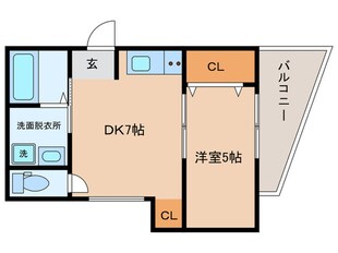 kukulu REX 古市の物件間取画像